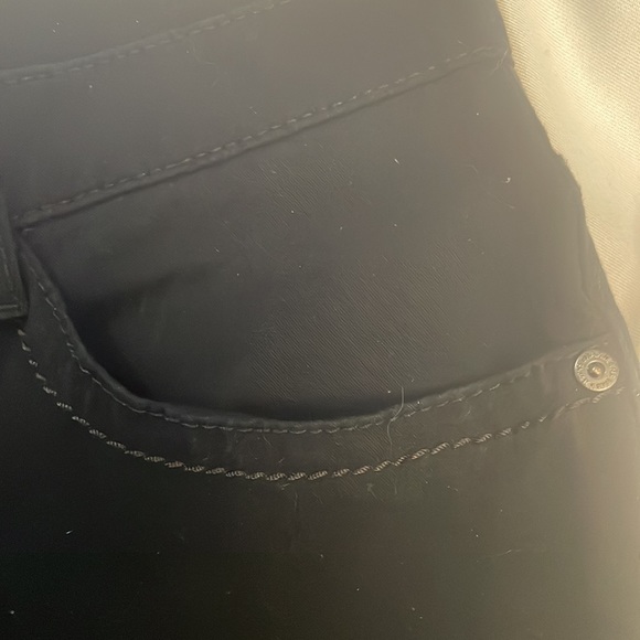 GB Sz 18  Soft Black 96% Cotton & 4% Elastane Straight Leg Pants w F & B Pockets - Picture 5 of 16